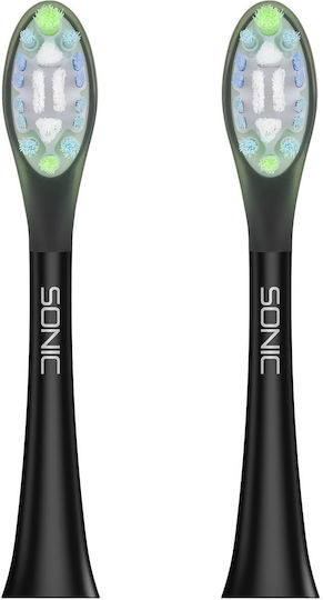 Original Teesa Sonic Elite Tsa8083 Toothbrush Head 2 Pcs Gentle On Enamel