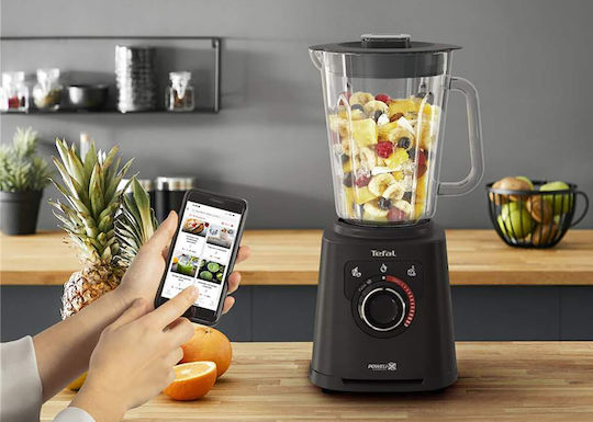 Tefal PerfectMix+ Μπλέντερ με Γυάλινη Κανάτα 2 lt 1200W Μαύρο