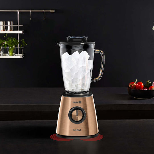 Tefal Blendforce 2 Coppertinto Μπλέντερ με Γυάλινη Κανάτα 1.75 lt 800W Χάλκινο