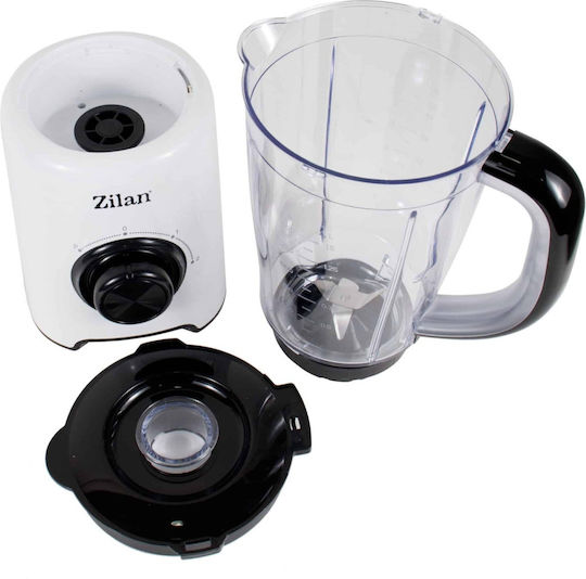 Zilan Μπλέντερ με Πλαστική Κανάτα 1.5 lt 500W Λευκό ZLN3703