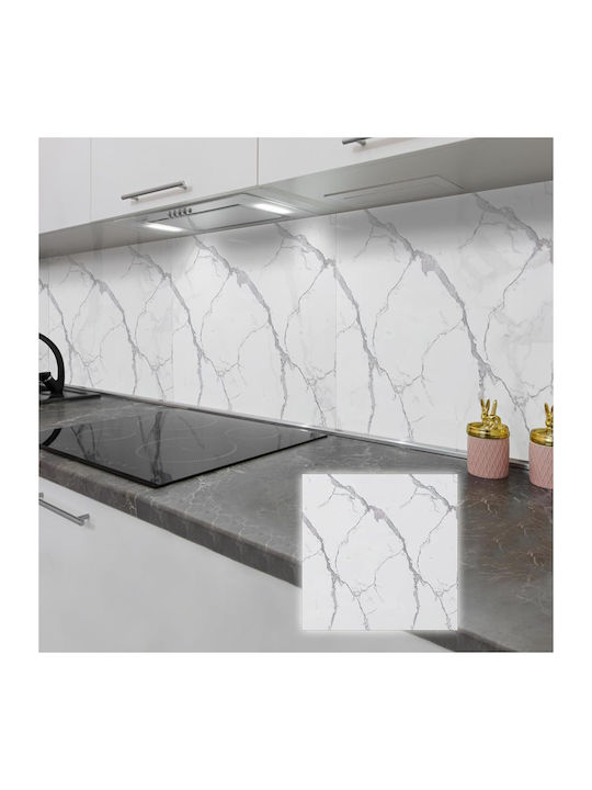 Self-adhesive Stickers Tiles 30x30 Cm 20 Pieces White Marble 1.8 M² Self-adhesive Stickers Tiles 30x30 Cm 20 Pieces White Marble 1.8 M²
