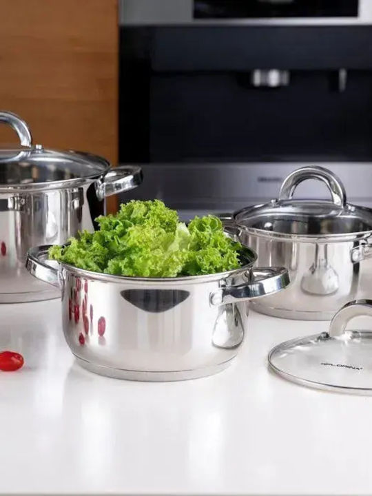 Florina Deep Stainless Steel Pot 2.6lt / 18cm