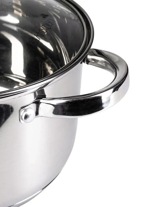 Ambition Deep Stainless Steel Pot 6.1lt / 24cm