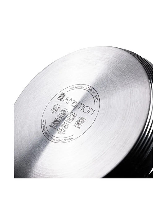 Ambition Deep Stainless Steel Pot 6.1lt / 24cm