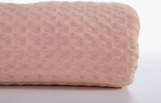 Nef-Nef Homeware New Golf Pique Half-Double Blanket 180x240cm Pink