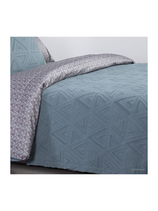 Nef-Nef Homeware Aston Pique Blanket Double 230x250cm Cloud