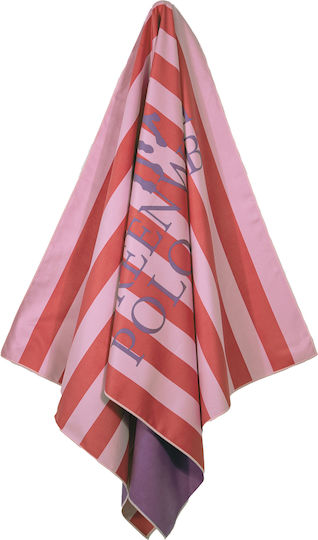Greenwich Polo Club Microfiber Towel Body 280gr/m² Double-Sided Pink 170x80cm