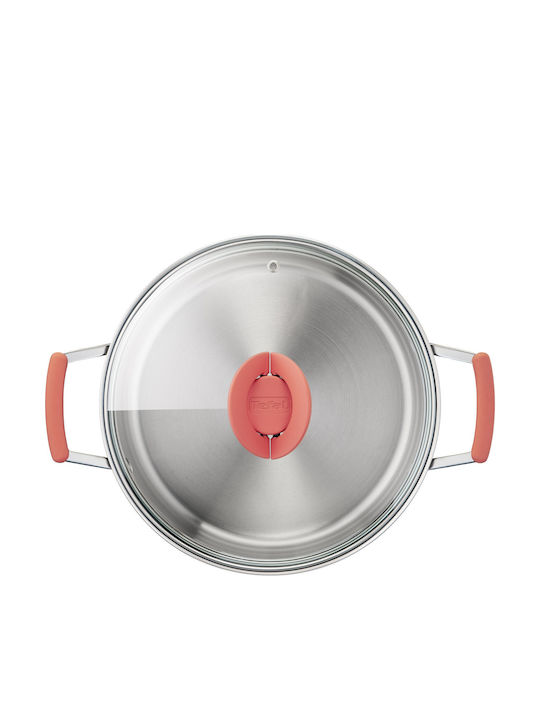 Tefal Opti Space Töpfe Set aus Rostfreiem Stahl 6 Teile