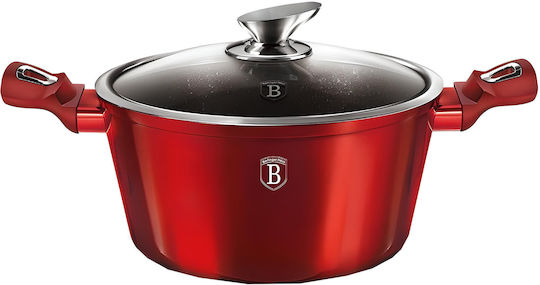 Berlinger Haus Комплект Съдове За Готвене От Лят Алуминий Burgundy Collection С Вътрешно Покритие От Камък 3 Части