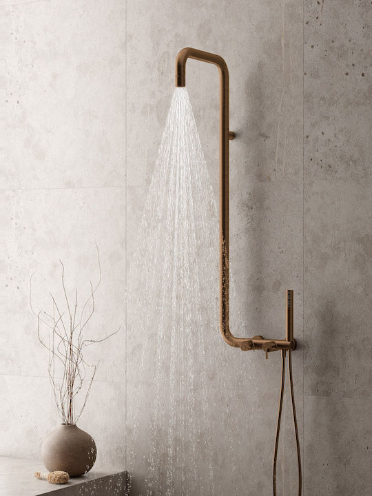 Deante Shower Column with Mixer Bronze