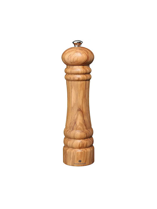 Zassenhaus Berlin Manual Wooden Pepper Mill 24cm Brown