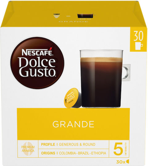 Nescafe Κάψουλες Espresso Συμβατές με Μηχανή Dolce Gusto 30caps