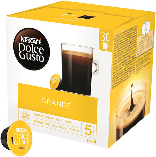 Nescafe Κάψουλες Espresso Συμβατές με Μηχανή Dolce Gusto 30caps