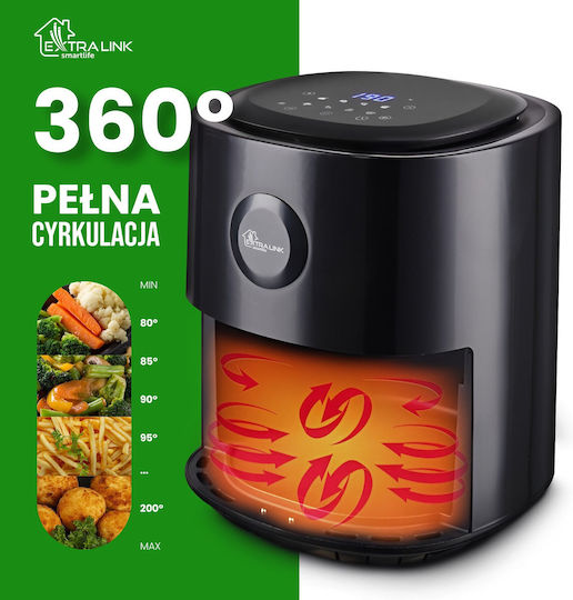 Extralink SJ-400 Air Fryer 4lt Μαύρο