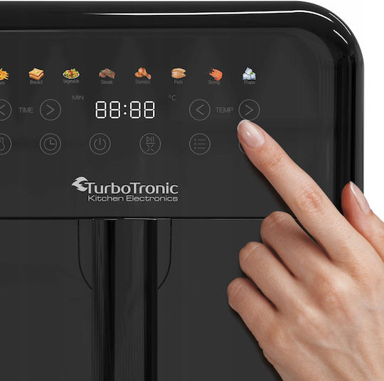 Turbotronic Heißluftfritteuse 6Es Schwarz TT-AF190