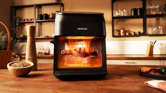 Cecotec Cecofry&Grill Smokin 4500 Air Fryer with Double Detachable Bucket 4.5lt Black