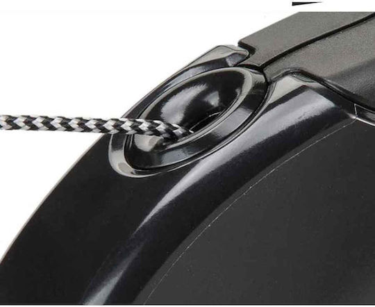 Ferplast Foldable Dog Leash/Lead Strap Amigo Cord in Black Color 5m up to 25kg