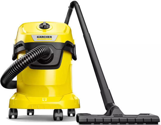 Karcher WD 3 V-15/6/20 Vacuum Wet / Dry 1000W with Stainless Bin 15lt
