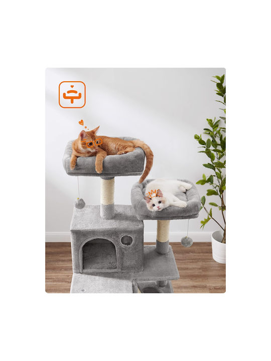Feandrea Scratching Post Cat Trees Gray 5 levels 55x45x168cm
