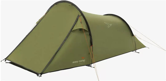 Easy Camp Summer Camping Tunnel Tent Khaki with Double Cloth for 2 People 310x140x110cm