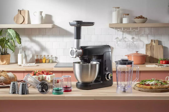 Tefal Bake Partner Mixează 1100W cu Vas din Oțel Inoxidabil 4.6lt