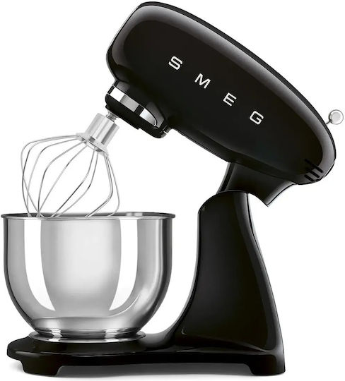 Smeg Kitchen Machine 1000W with Stainless Bowl 4.8L Black