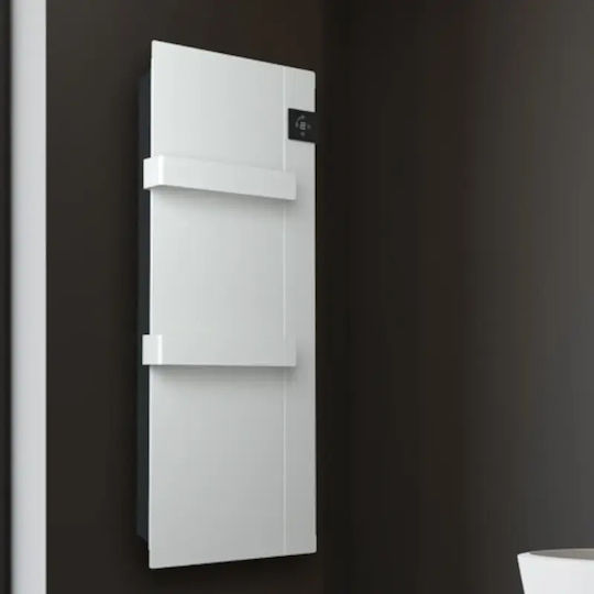 Radialight Onsen Electric Towel Rail With Glass Front 750W 90x40cm White