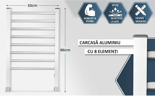 ProfiCare Pc-ehw 3115 Electric Towel Rail 125W 45x54cm Gray