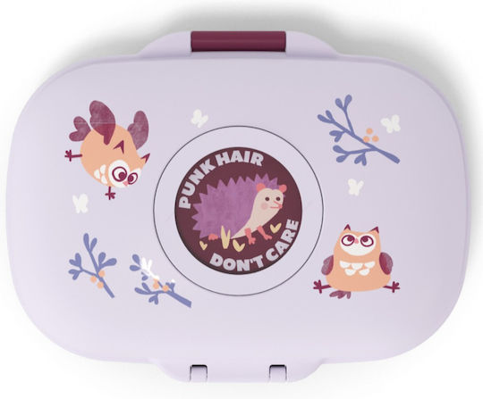 Monbento Plastic Lunch Box Red 14.8x7cm