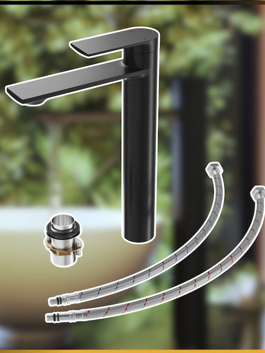 Granitan Mixing Sink Faucet Tall Black