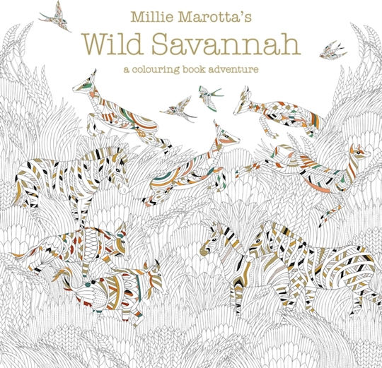 Carte de colorat Anti-Stress Millie Marotta's Wild Savannah