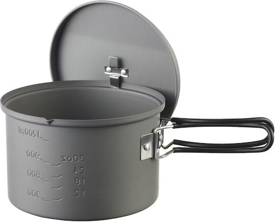 Camping Cookware Set Esbit Pt1600ha Pot 1.6 L Aluminium Black