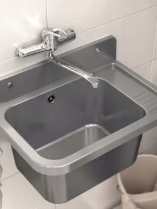 Granitan Retro Waschbeckenarmatur Silber