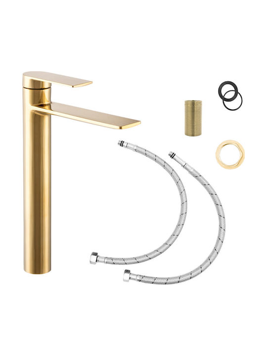 Granitan Retro Waschbeckenarmatur Groß Gold