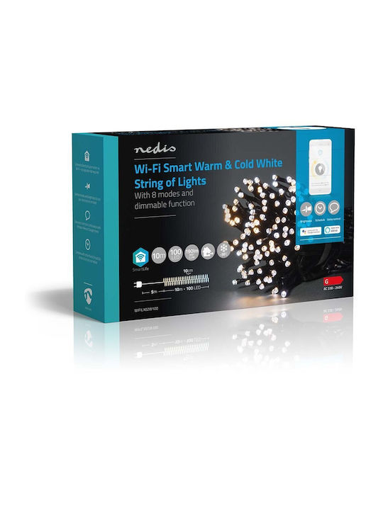 100 Lichterketten LED 15m. Weiße in Zeichenfolge 1Stück