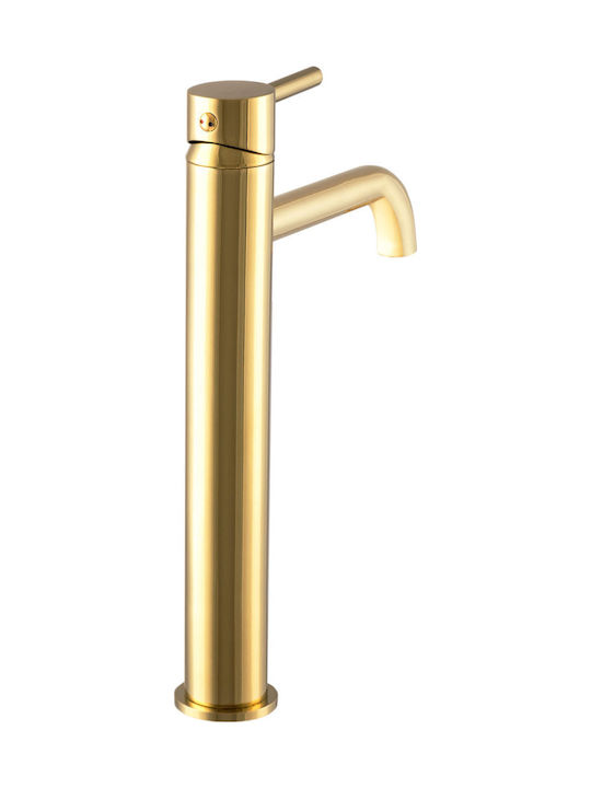 Granitan Retro Waschbeckenarmatur Groß Gold