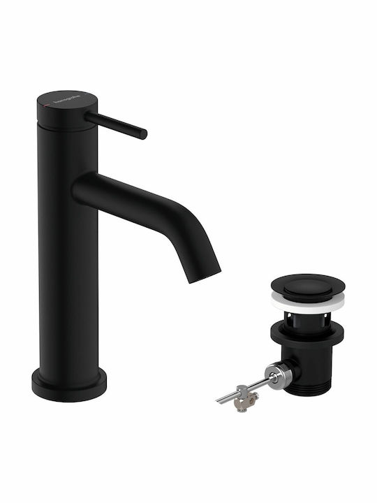 Hansgrohe Αναμεικτική Μπαταρία Νιπτήρα Κομμωτηρίου Μαύρη
