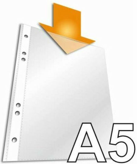 +Efo Plastic Sleeves for Documents A5 with Holes 100pcs No4