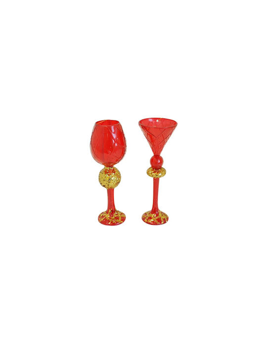 Set Glass Ornaments 2 Pieces Set Glass Ornaments 2 Pieces