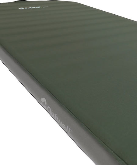 Outwell Αυτοφούσκωτο Μονό Υπόστρωμα Camping 64x60cm Πάχους 5cm Πράσινο