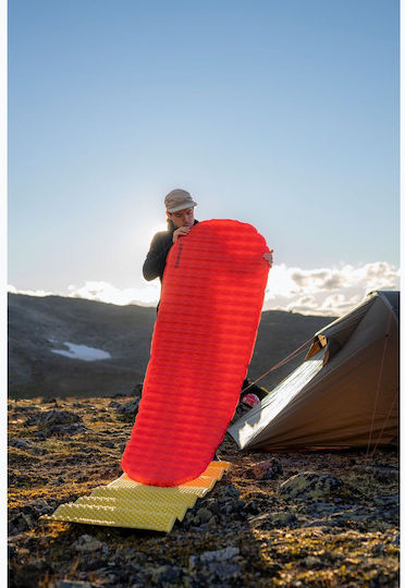 Thermarest Self-Inflating Single Camping Sleeping Mat 196x64cm Thickness 5cm Red