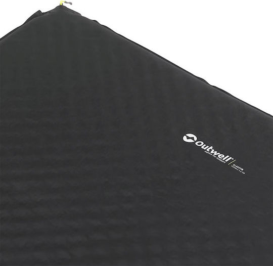 Outwell Αυτοφούσκωτο Ημίδιπλο Υπόστρωμα Camping 63x75cm Πάχους 5cm Μαύρο