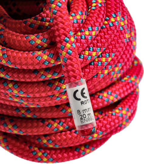 Beal Rando Dynamic Climbing Rope with Length 20m Pink
