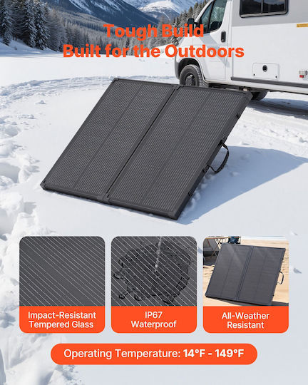 Vevor ZDDKTYNB1100BEZX3001V2 Monocrystalline Solar Panel 100W