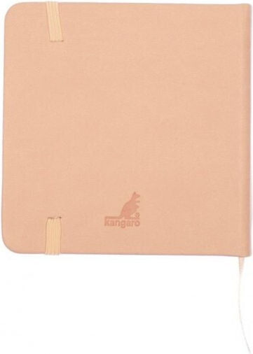 Sketchbook 12 X 12cm Old Pink 140gr 160σελ Λαστιχο Σκληρο Εξωφυλλο Kangaro