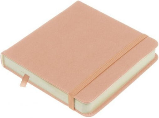 Sketchbook 12 X 12cm Old Pink 140gr 160σελ Λαστιχο Σκληρο Εξωφυλλο Kangaro