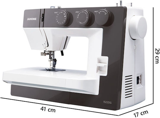 Janome Conventional Sewing Machine 1522 Grey