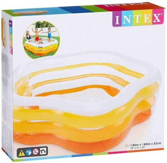 Intex Swim Center Children's Swimming Pool 466lt Inflatable 185x185x53cm Blue