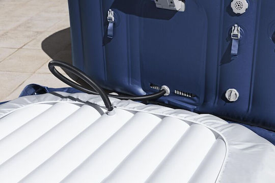 Bestway Τετράγωνη Πισίνα Φουσκωτή με Υδρομασάζ 71x71x180εκ. Μπλε