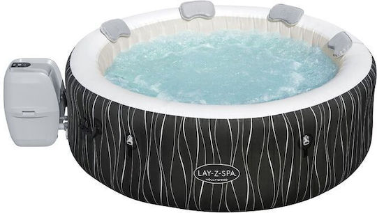 Bestway Runde Aufblasbare Schwimmbecken Mit Hydromassage 196x66cm Schwarze